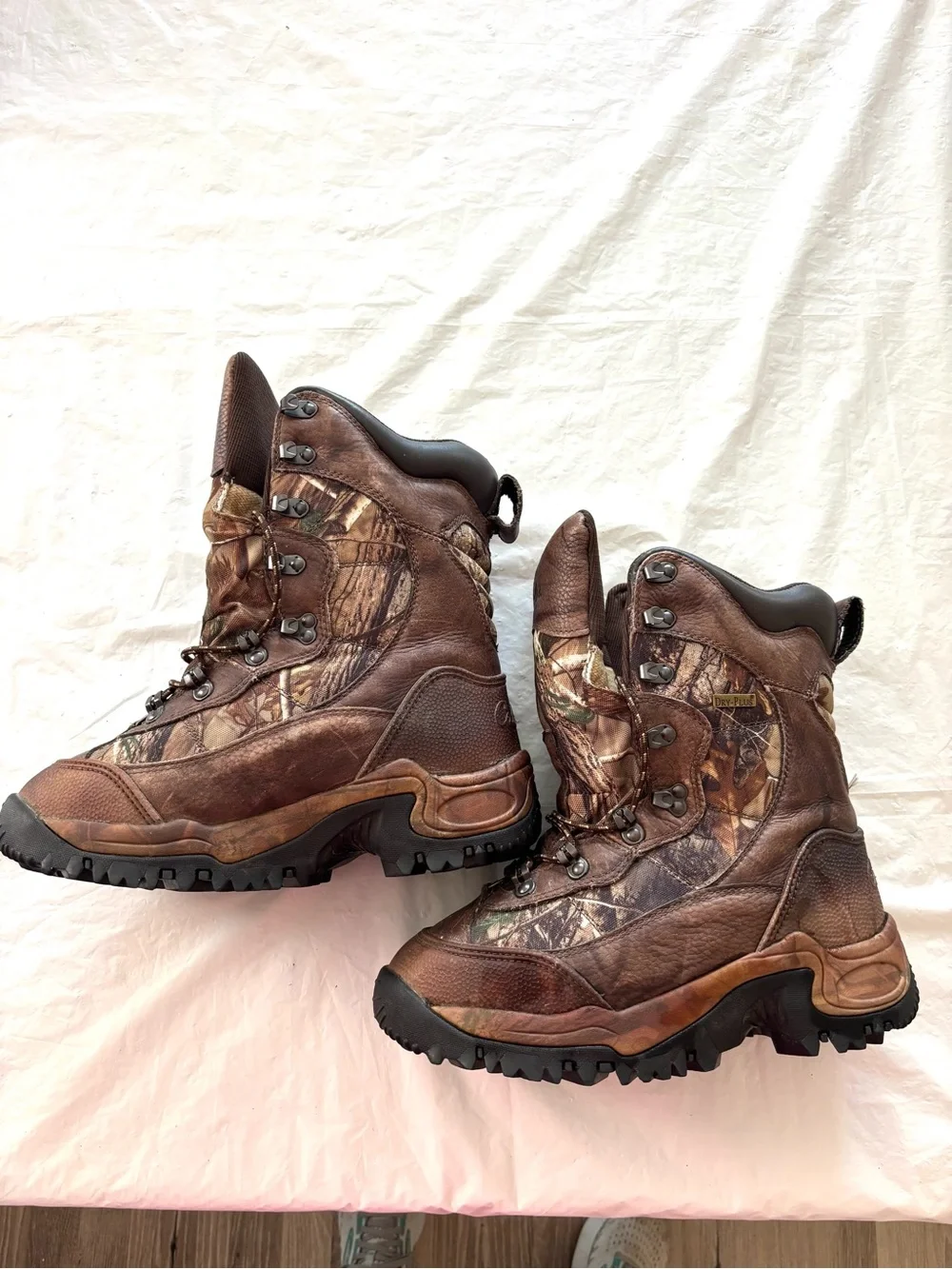 NWOT Cabela's Camo Brown Inferno Insulated Waterproof Hunting Boots SZ 9 D